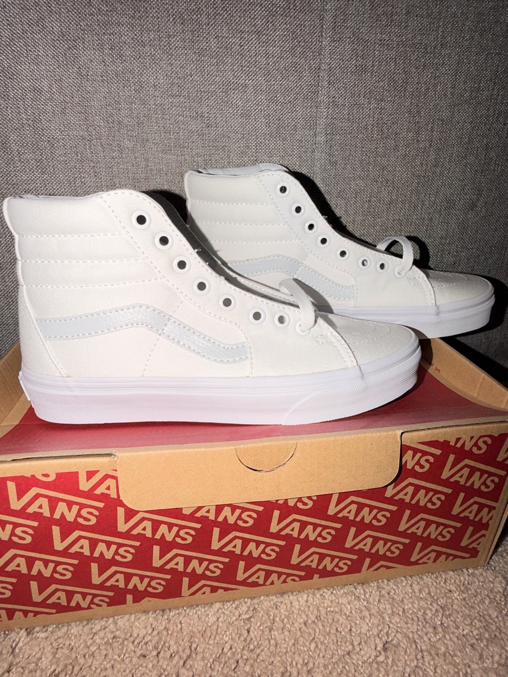 Vans High-Top Platform Sneakers in White